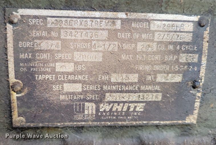 image for item DR4465 (2) 1976 Libby MEP 005A generators