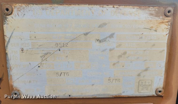 image for item DR4465 (2) 1976 Libby MEP 005A generators