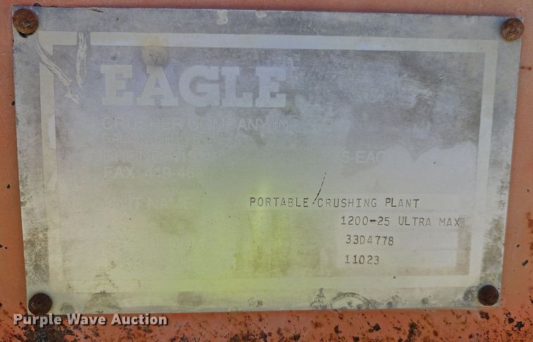 image for item DR8751 Eagle 1200-25 Ultra Max impact crushing plant