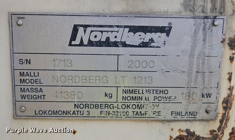 image for item DR8753 Nordberg LT 1213 crushing plant