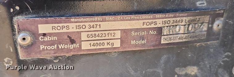 image for item DS4753 2009 Caterpillar TH407 telehandler