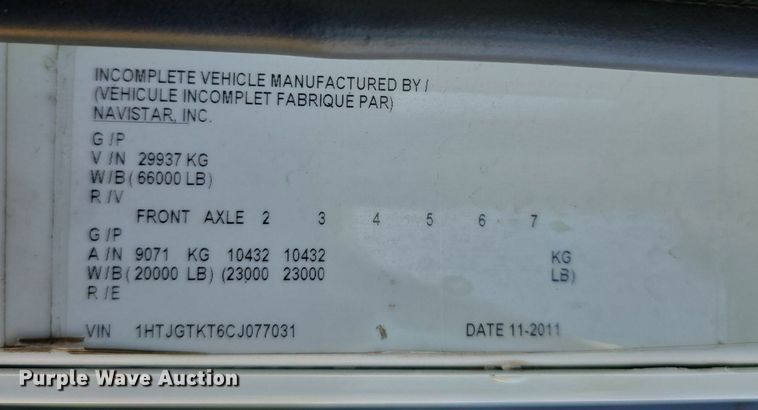 image for item DS4759 2012 Caterpillar CT660 dump truck