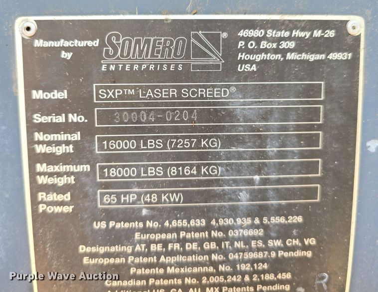 image for item DS4760 Somero SXP laser screed