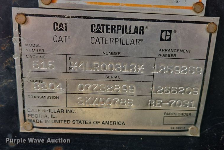 image for item DS7511 1996 Caterpillar 515 skidder