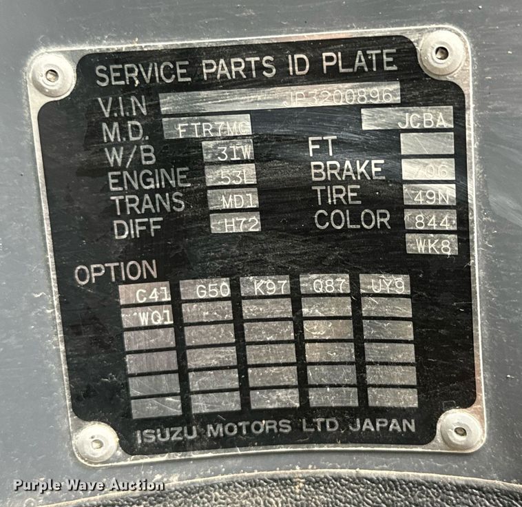 image for item DS7517 1993 GMC Elgin Eagle street sweeper truck