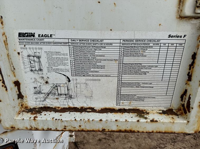 image for item DS7517 1993 GMC Elgin Eagle street sweeper truck