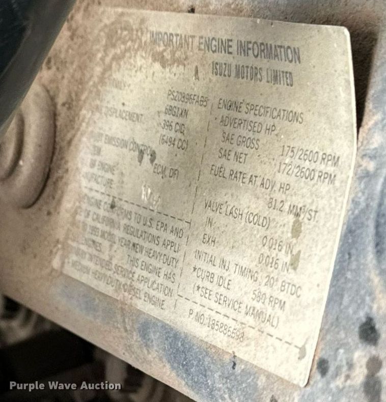 image for item DS7517 1993 GMC Elgin Eagle street sweeper truck