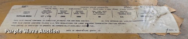 image for item DS7520 2000 Caterpillar D6M dozer