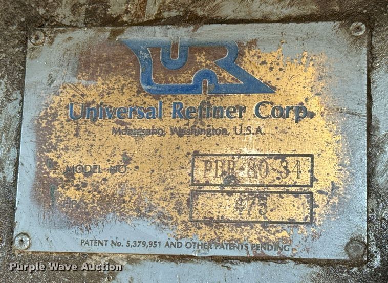 image for item DS7542 1996 Universal Refiner PDR8034 horizontal grinder