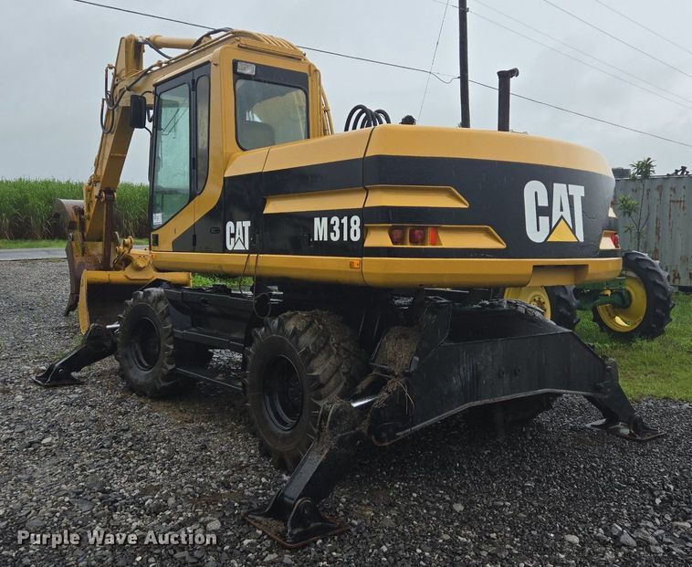 image for item DT5259 1996 Caterpillar M318 wheeled excavator