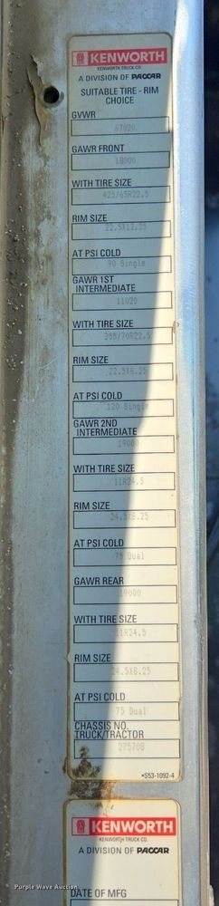 image for item DT7757 2010 Kenworth T800 dump truck