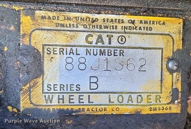 image for item DT7761 1968 Caterpillar 922B wheel loader