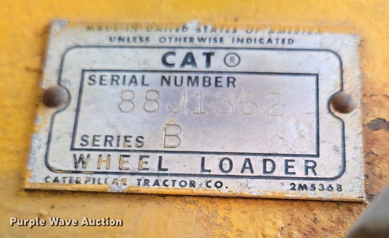 image for item DT7761 1968 Caterpillar 922B wheel loader