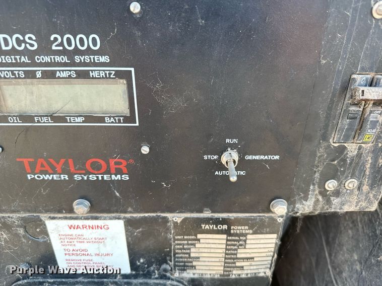 image for item DV2763 Taylor Power Systems GS25 generator