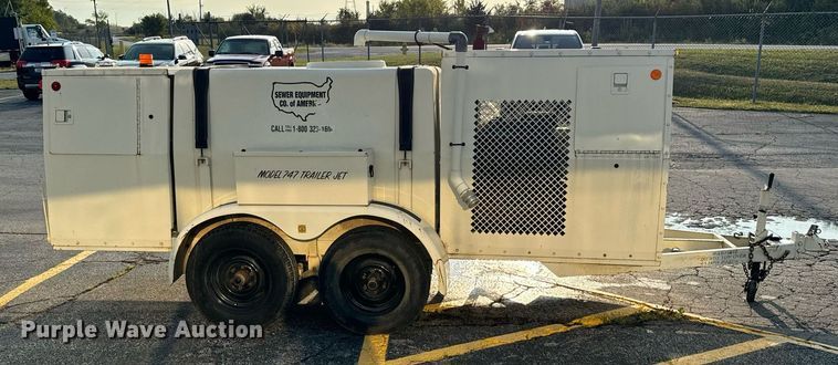 image for item DV5905 1996 Sewer Equipment of America  747 sewer jetter trailer 