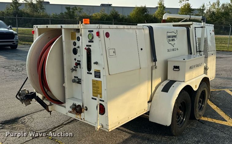 image for item DV5905 1996 Sewer Equipment of America  747 sewer jetter trailer 