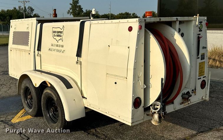 image for item DV5905 1996 Sewer Equipment of America  747 sewer jetter trailer 