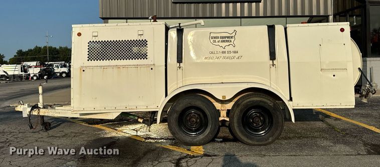 image for item DV5905 1996 Sewer Equipment of America  747 sewer jetter trailer 