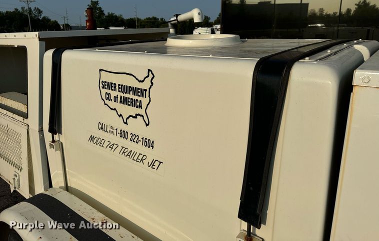 image for item DV5905 1996 Sewer Equipment of America  747 sewer jetter trailer 