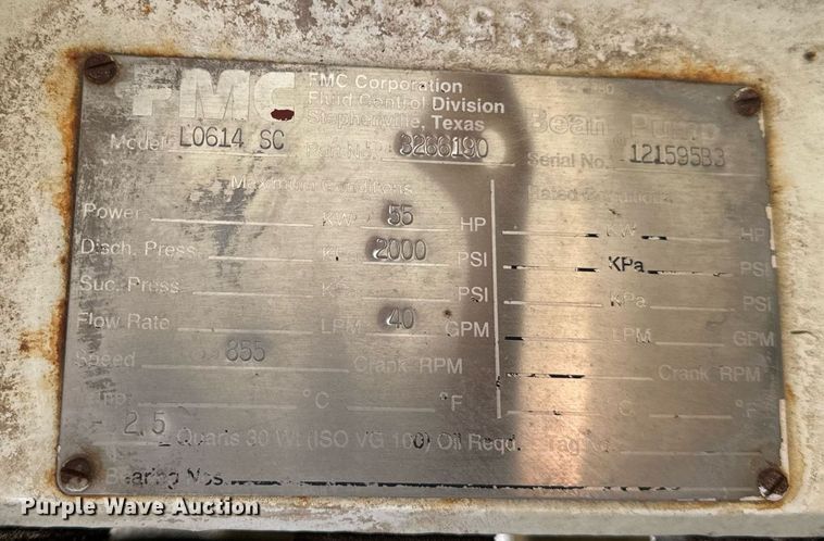 image for item DV5905 1996 Sewer Equipment of America  747 sewer jetter trailer 