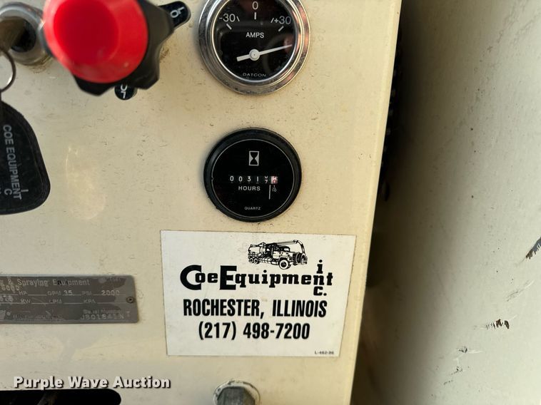 image for item DV5906 1999 John Bean  Sewerjet 600D sewer jetter trailer 