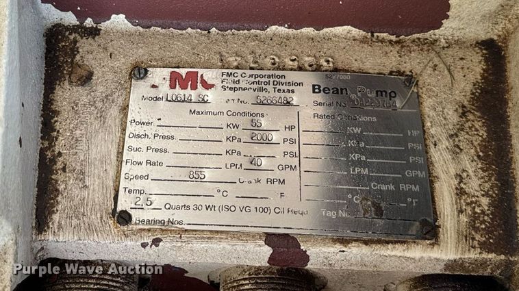 image for item DV5906 1999 John Bean  Sewerjet 600D sewer jetter trailer 