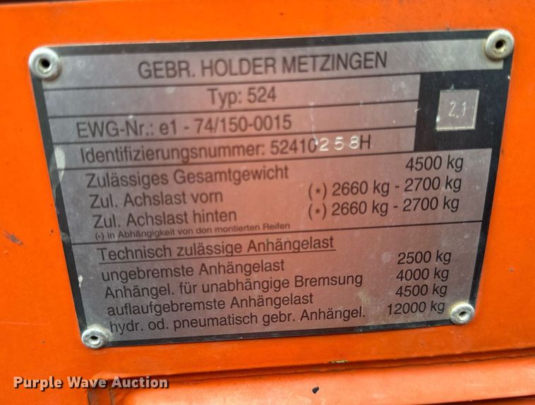 image for item DV5909 Holder  C9.72H municipal tractor