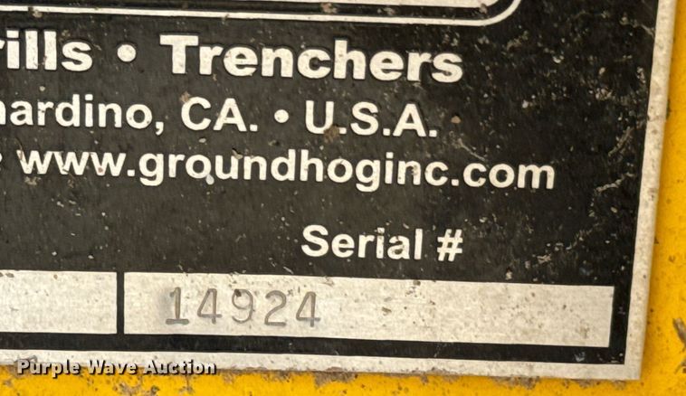 image for item DX1123 Ground Hog  T-4 trencher