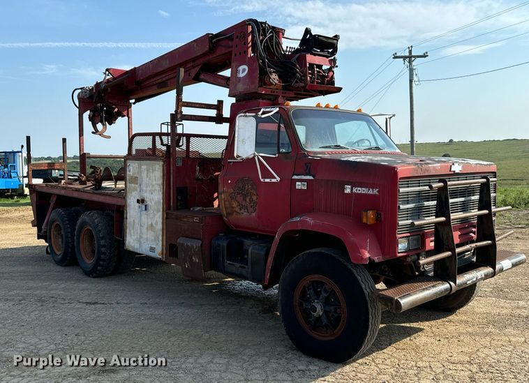 image for item DX1148 1985 Chevrolet Kodiak  digger derrick truck