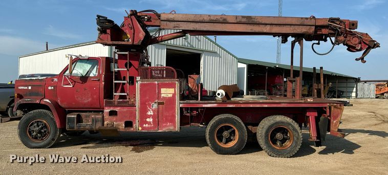 image for item DX1148 1985 Chevrolet Kodiak  digger derrick truck