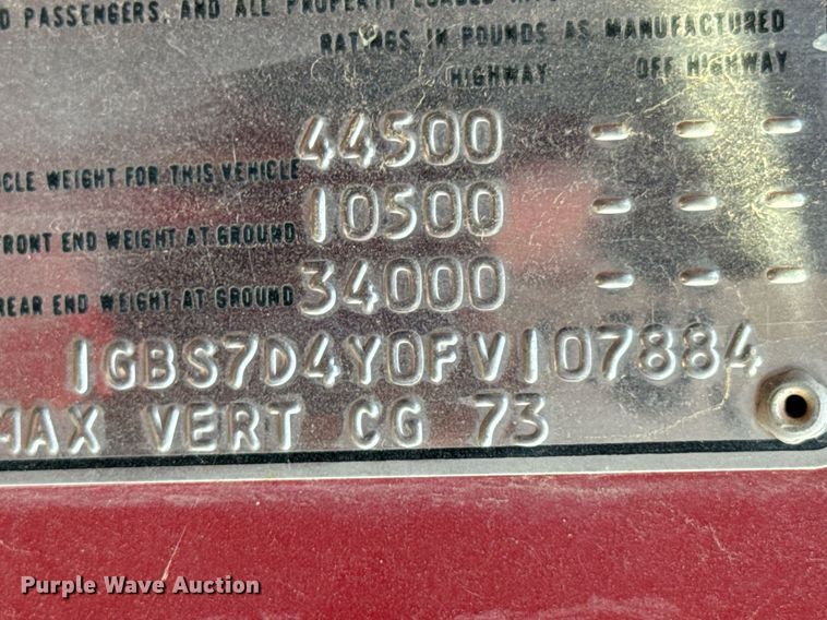 image for item DX1148 1985 Chevrolet Kodiak  digger derrick truck