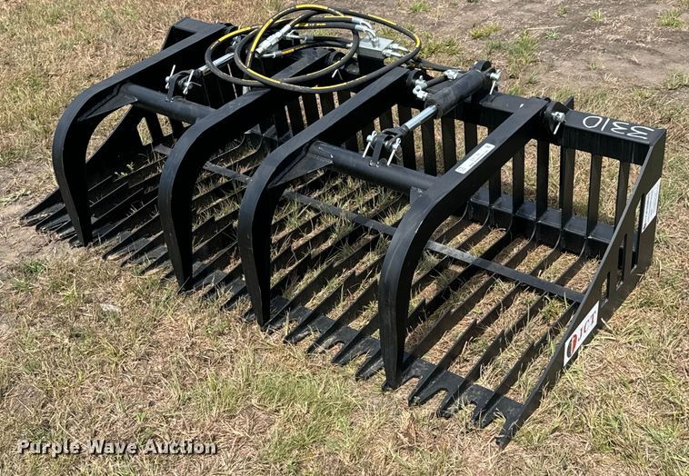 image for item DX1199 JCT Attachments skid steer grapple bucket