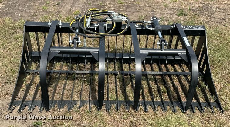 image for item DX1199 JCT Attachments skid steer grapple bucket