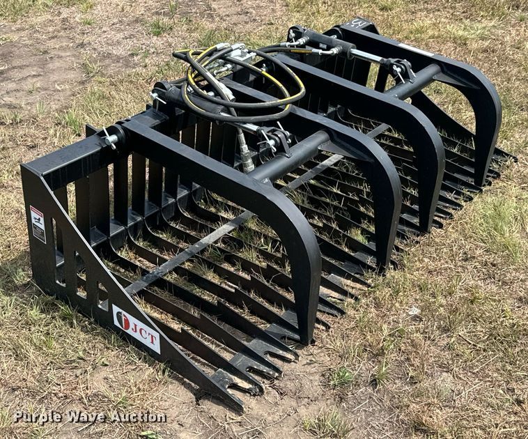 image for item DX1199 JCT Attachments skid steer grapple bucket