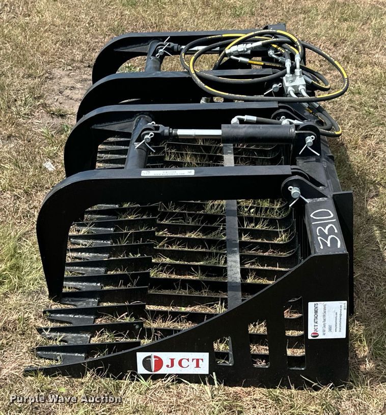 image for item DX1199 JCT Attachments skid steer grapple bucket