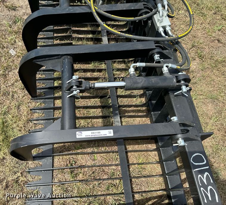 image for item DX1199 JCT Attachments skid steer grapple bucket