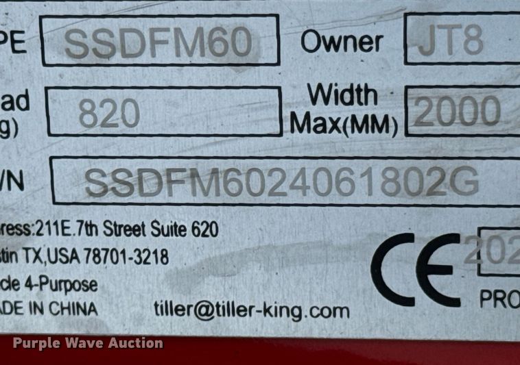 image for item DX1202 2024 TopCat  SSDFM60 skid steer mulcher