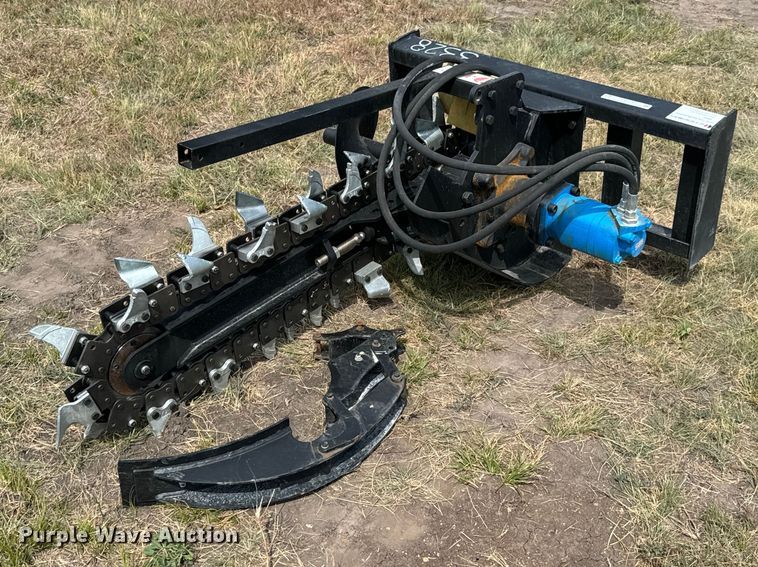 image for item DX1206 JCT Attachments skid steer trencher