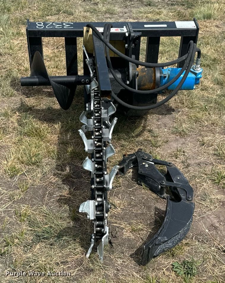 image for item DX1206 JCT Attachments skid steer trencher