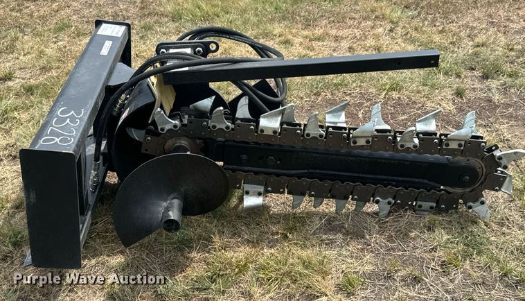 image for item DX1206 JCT Attachments skid steer trencher