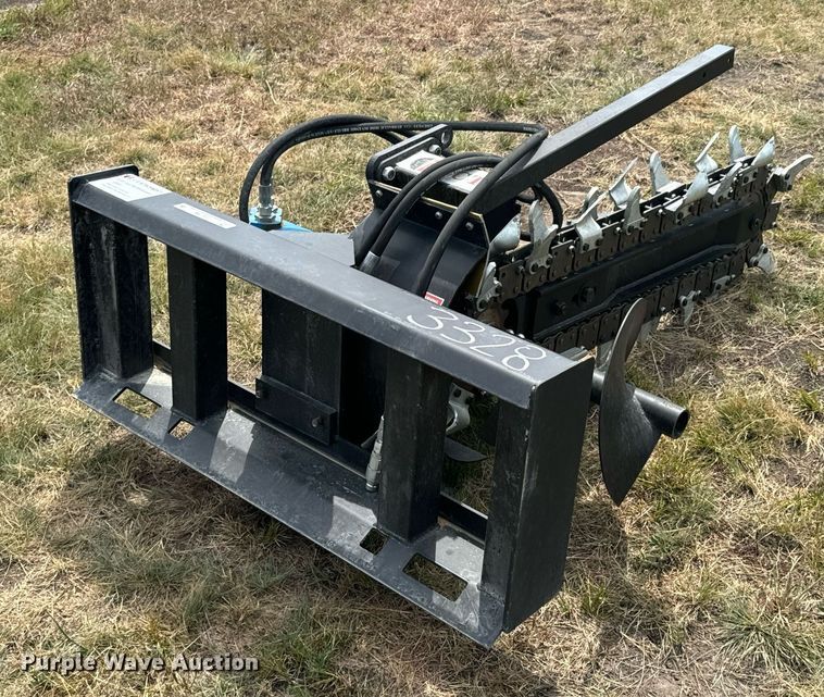 image for item DX1206 JCT Attachments skid steer trencher