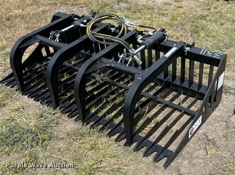 image for item DX1207 JCT Attachments skid steer grapple bucket