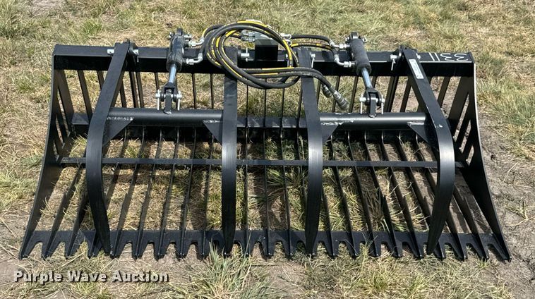 image for item DX1207 JCT Attachments skid steer grapple bucket