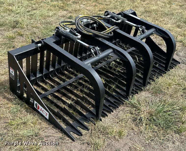 image for item DX1207 JCT Attachments skid steer grapple bucket