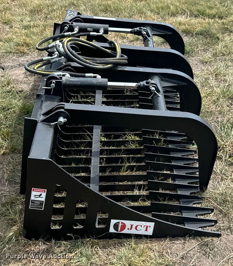 image for item DX1207 JCT Attachments skid steer grapple bucket