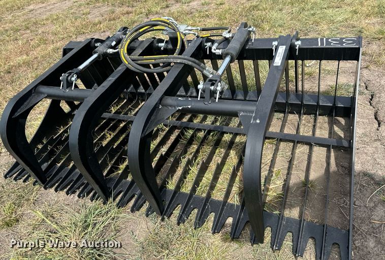 image for item DX1207 JCT Attachments skid steer grapple bucket