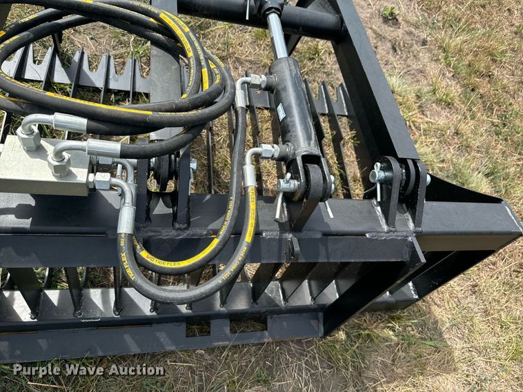 image for item DX1207 JCT Attachments skid steer grapple bucket