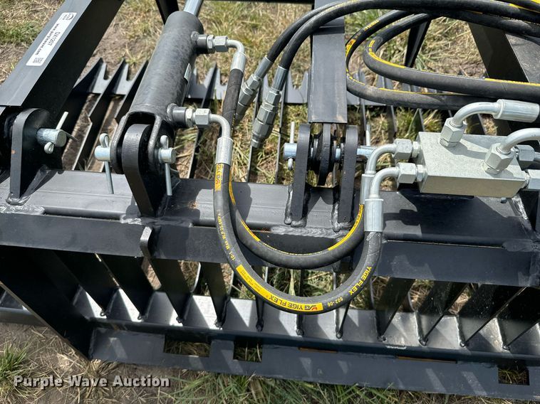 image for item DX1207 JCT Attachments skid steer grapple bucket