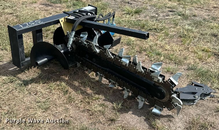 image for item DX1209 JCT Attachments skid steer trencher