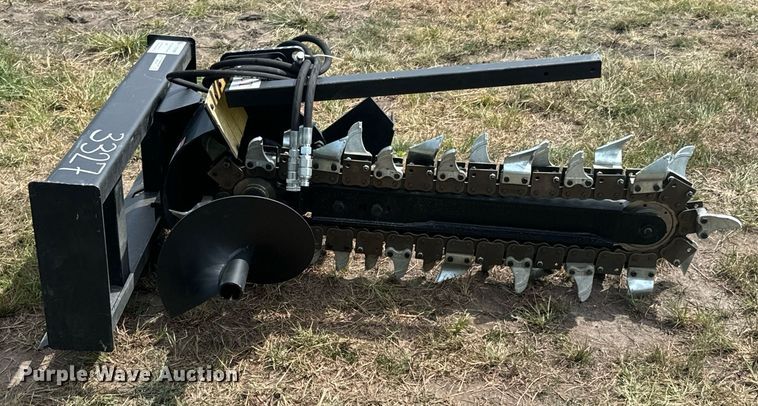 image for item DX1209 JCT Attachments skid steer trencher